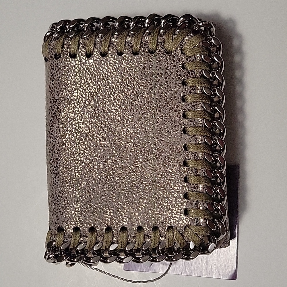 Stella McCartney Falabella chain-trimmed wallet